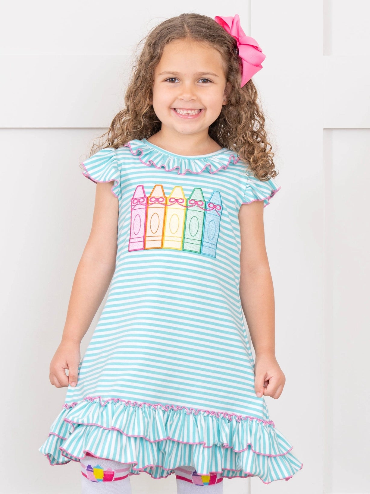 Ruffled Crayon Dress