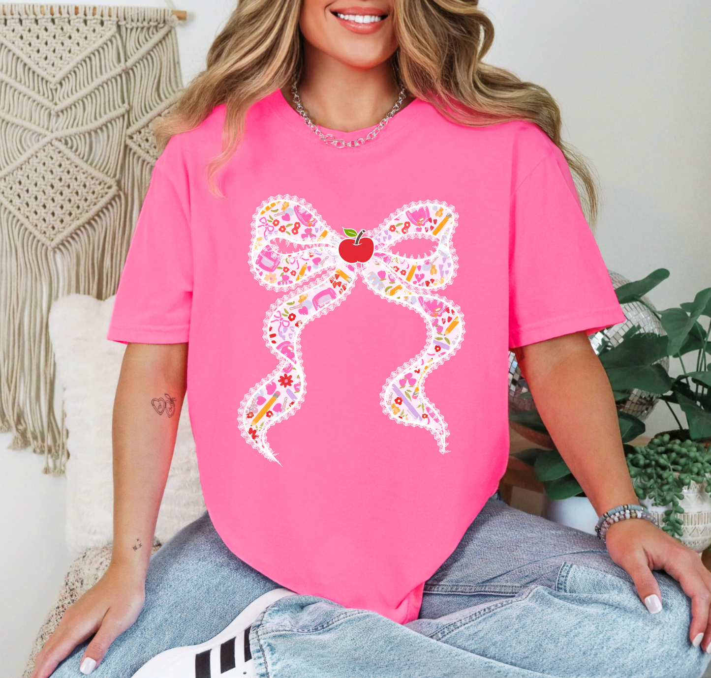 Thin BTS Bow Tee