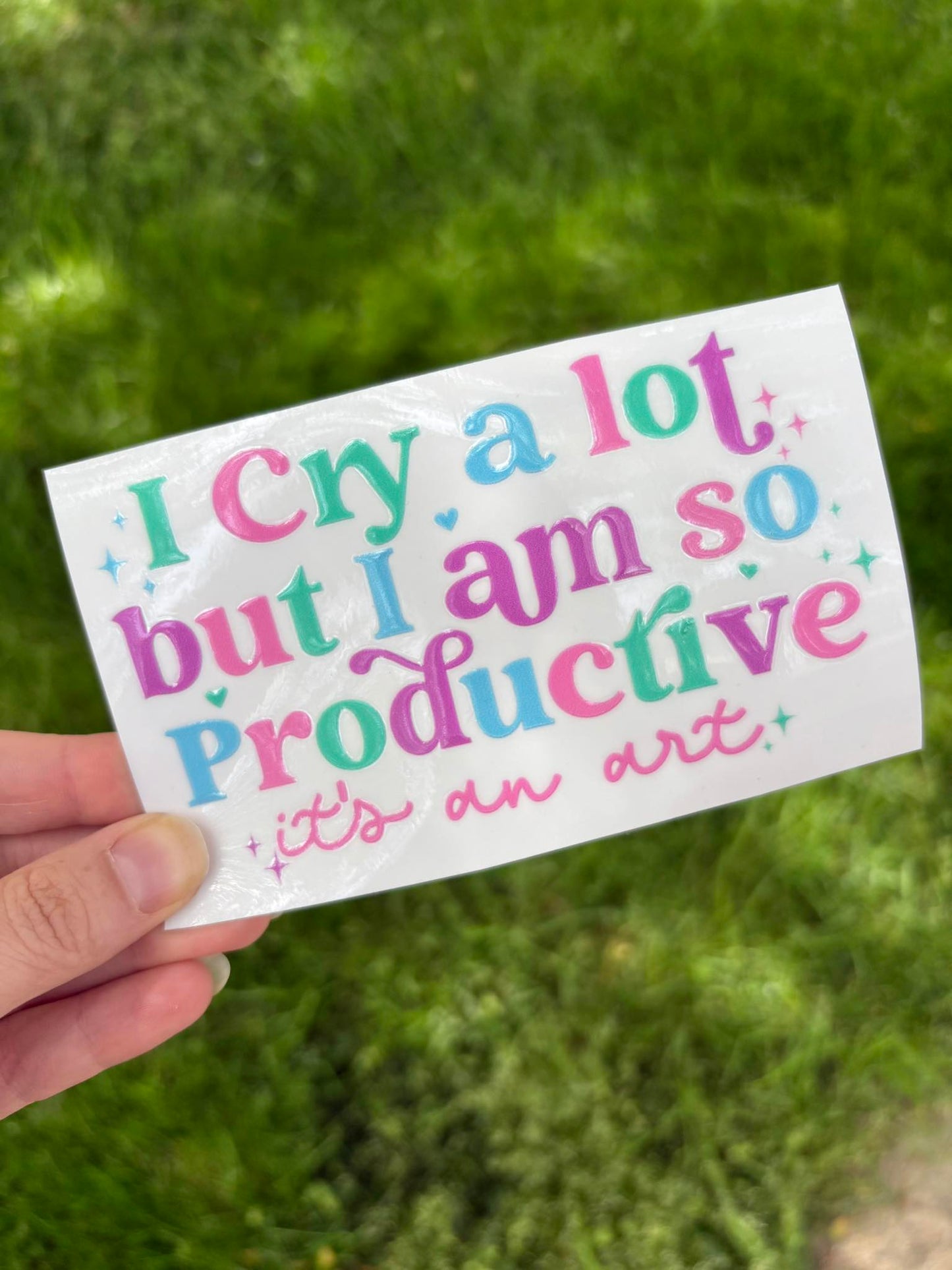 I am so productive decal
