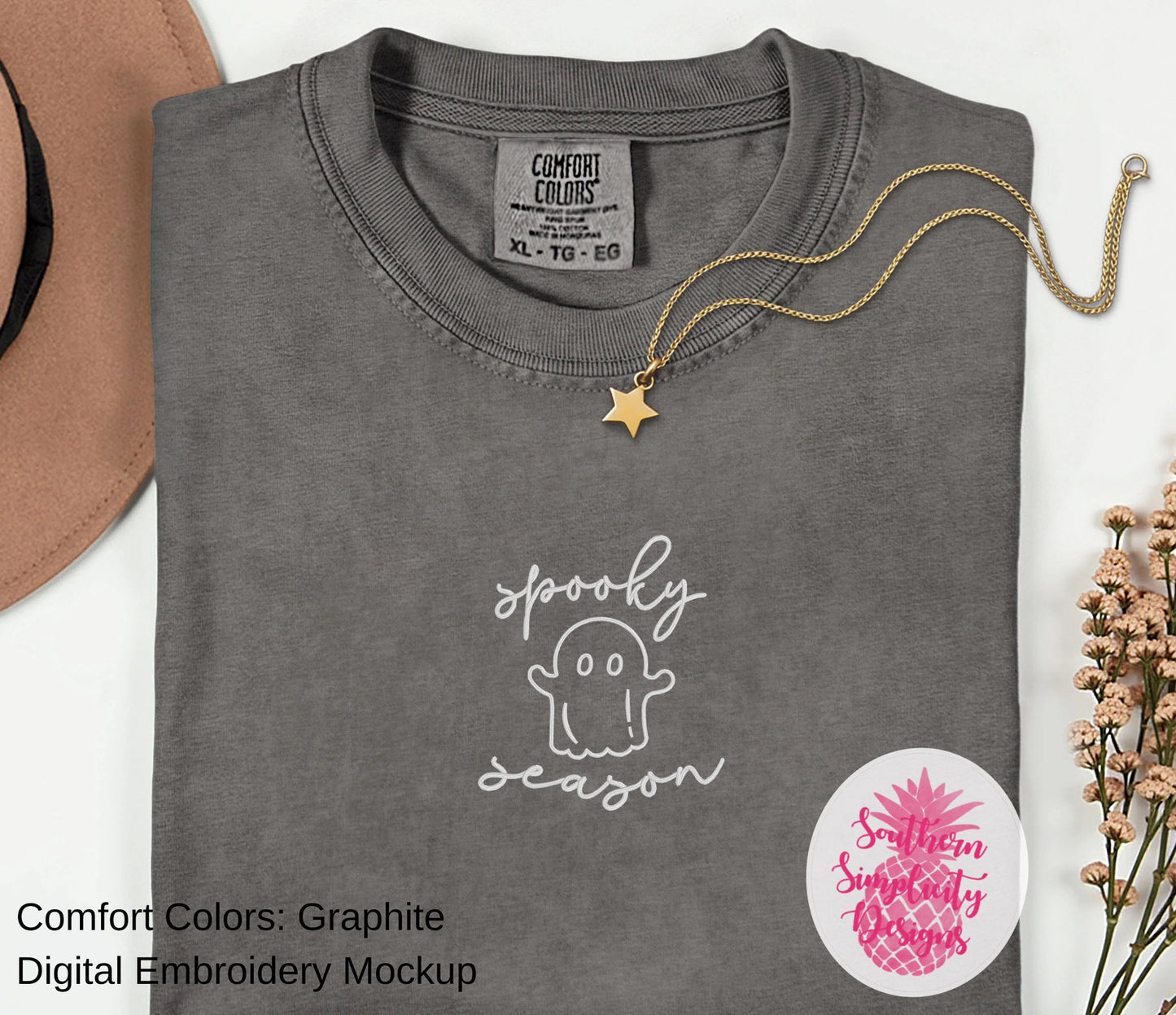 Spooky Season Embroidered Shirt