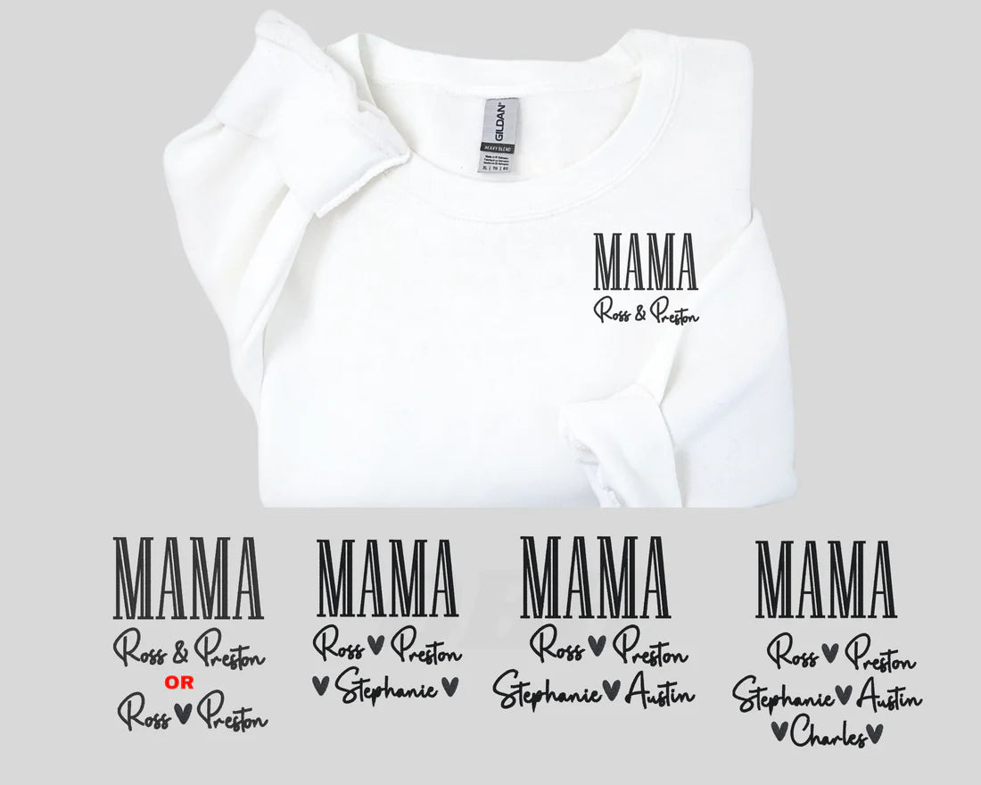 MAMA with Names Shirt