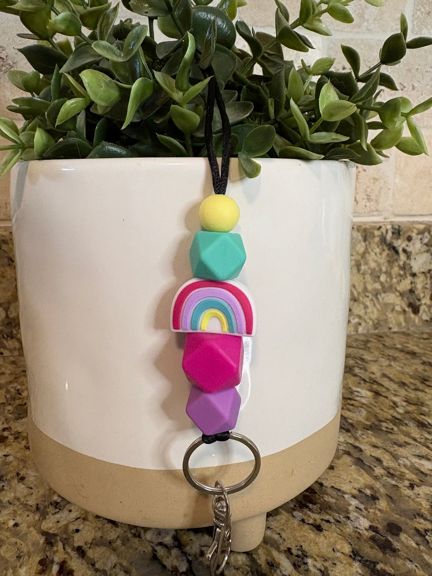 Pastel Rainbow Lanyard