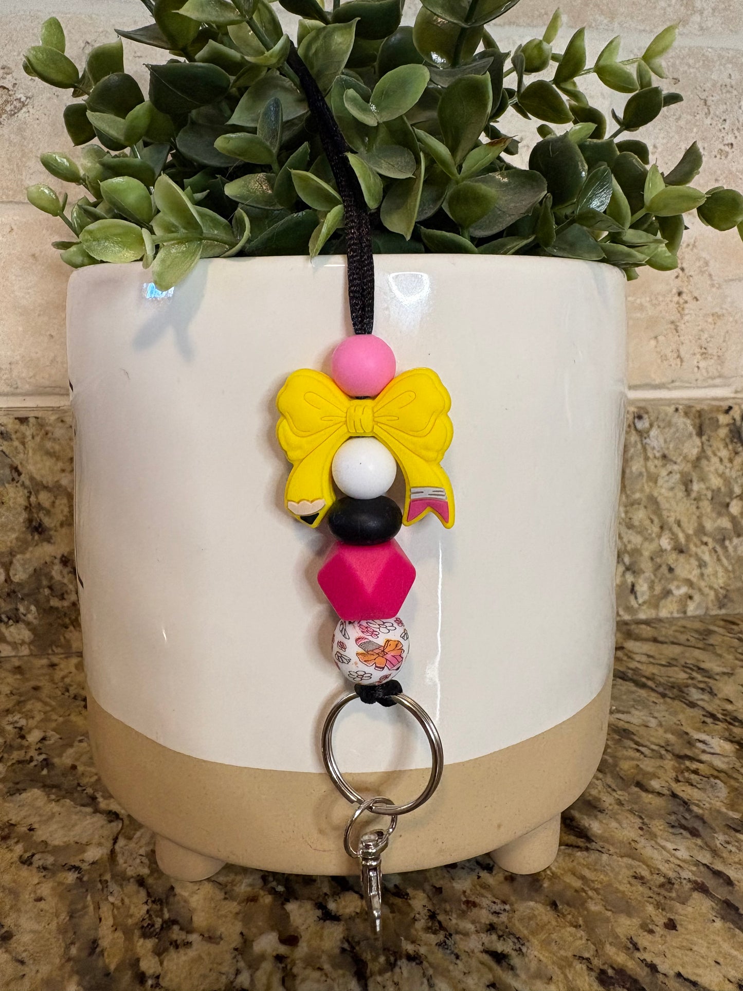 Pencil Bow Lanyard
