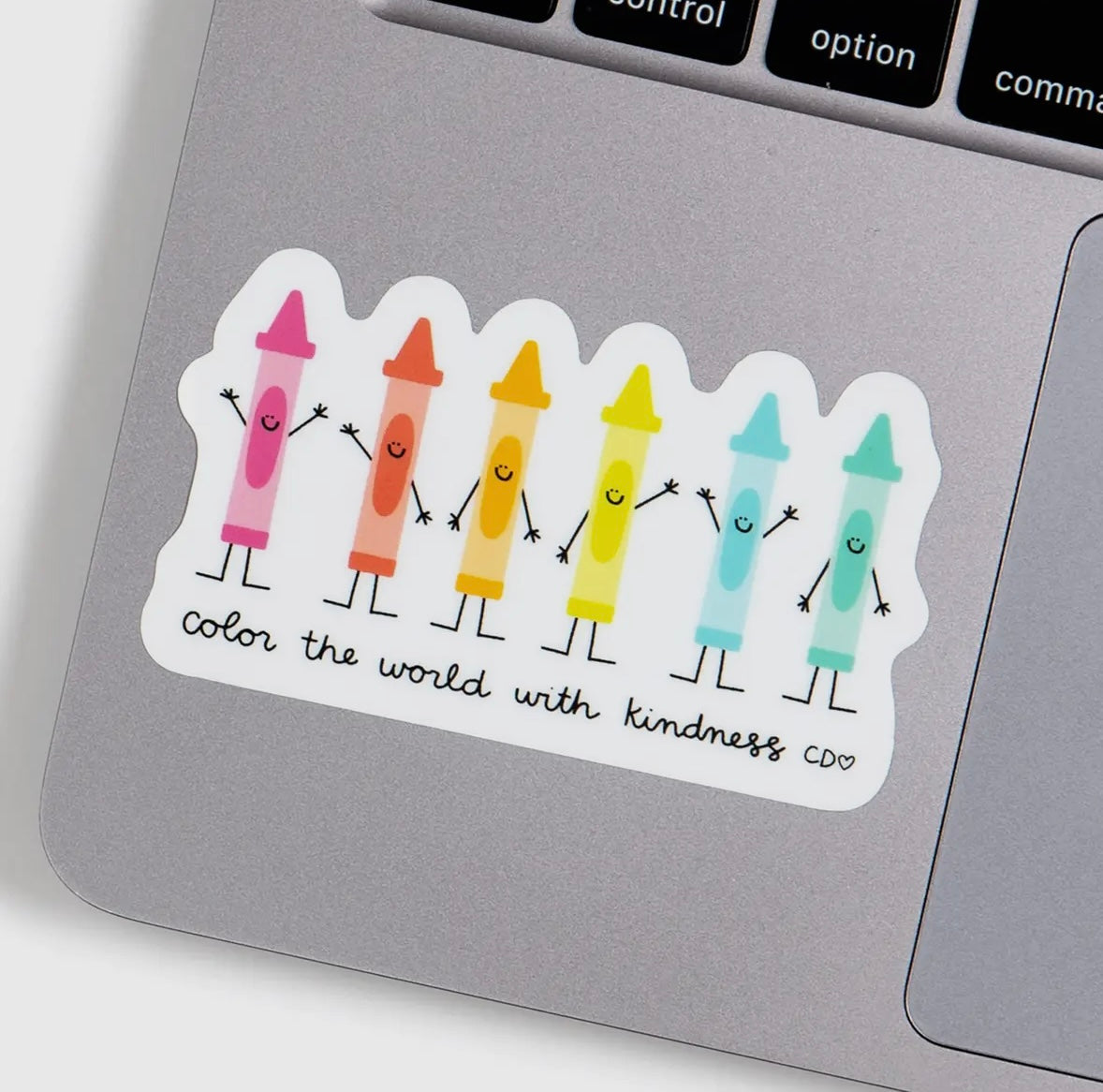 Color the world with kindness sticker