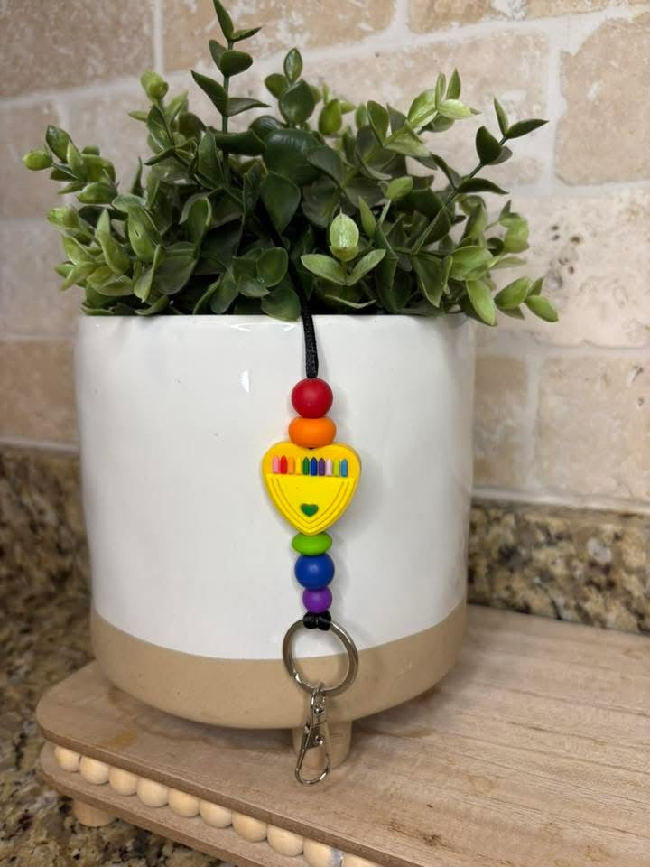 Crayon Heart Lanyard