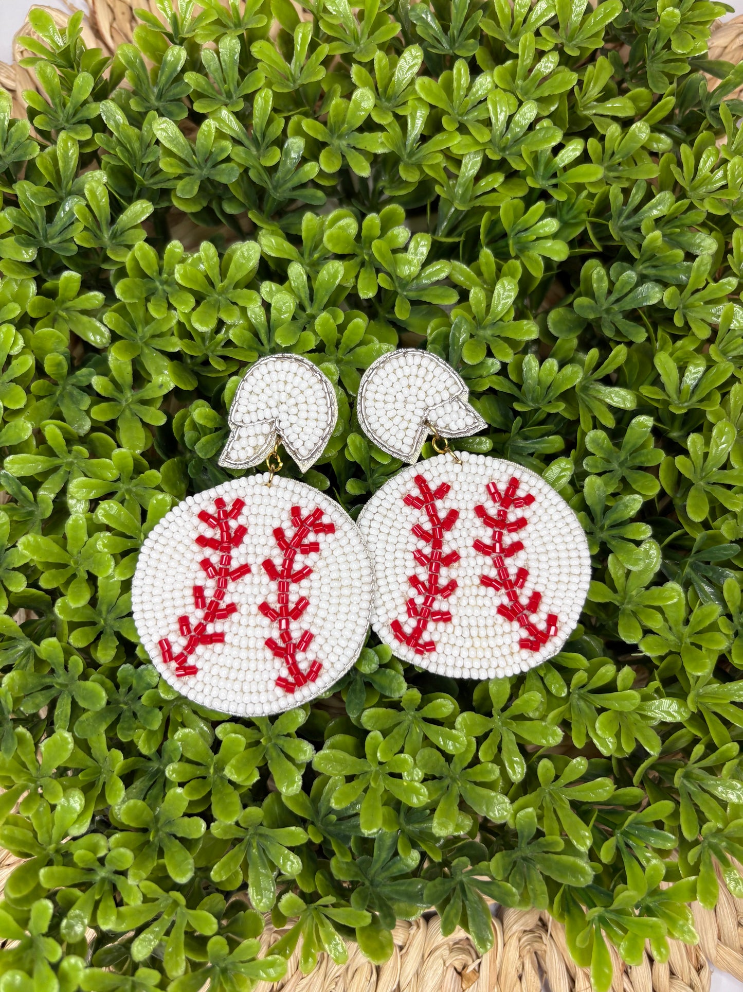 Beaded Baseball Dangles