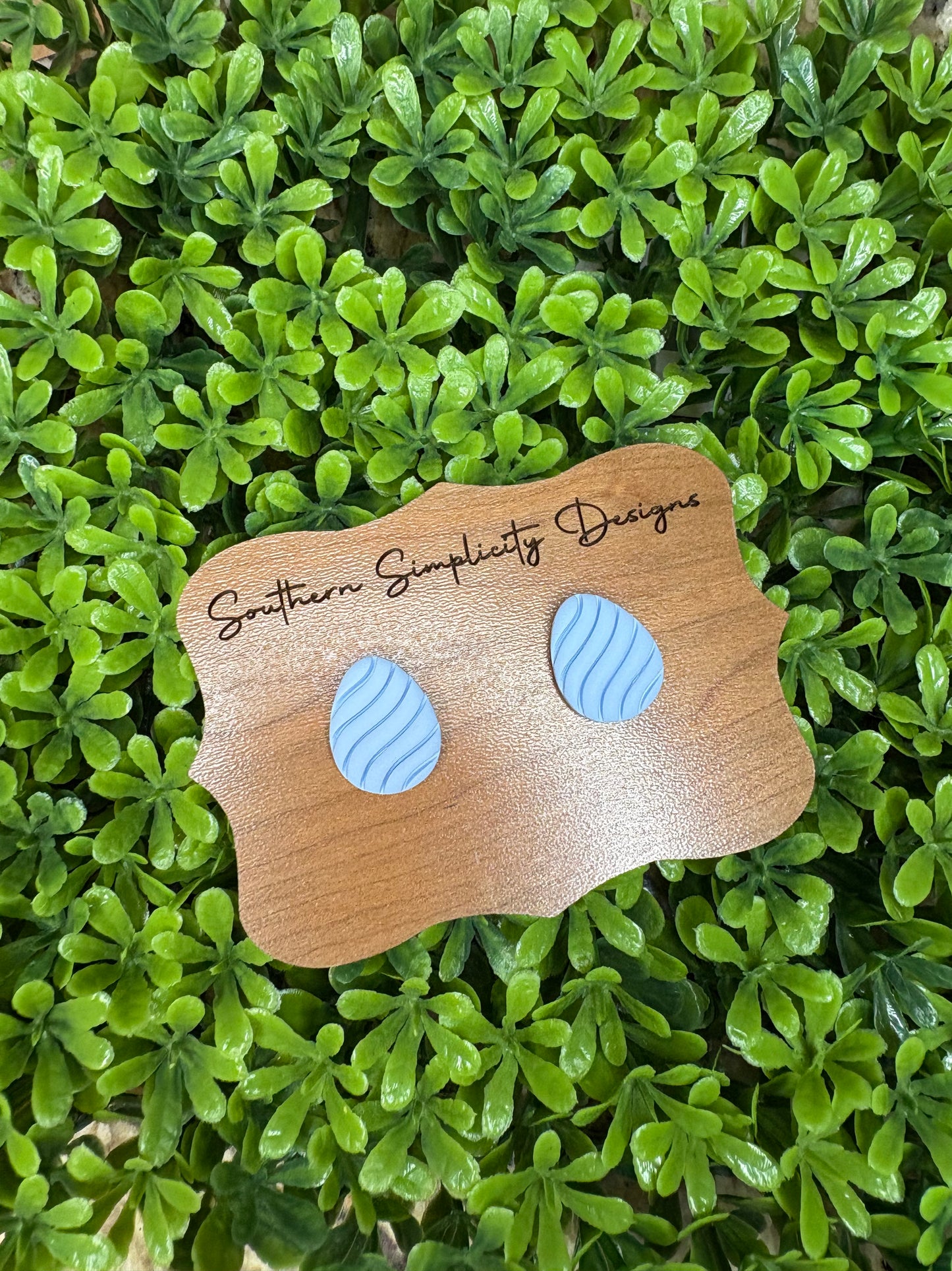 Blue Egg Studs