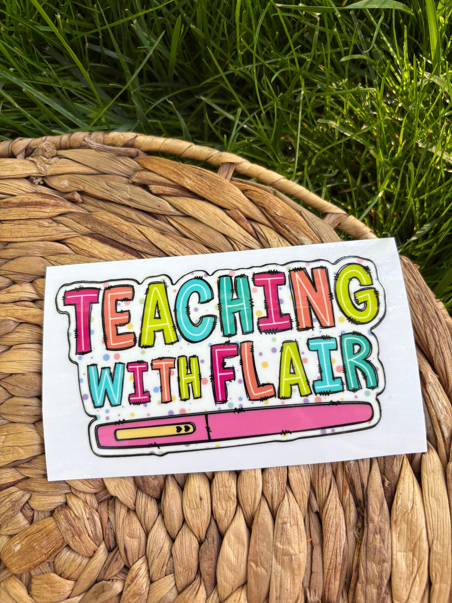 Teaching with Flair decal