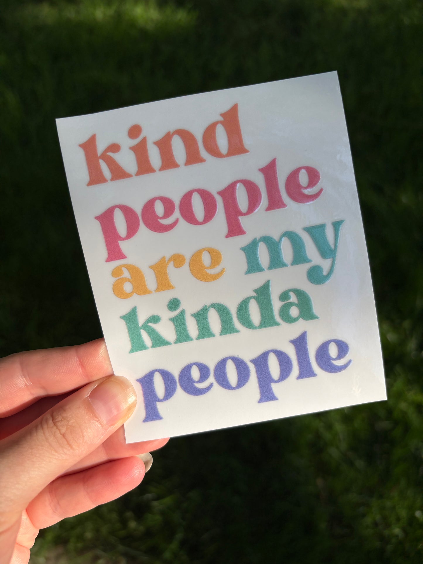 Kind People decal
