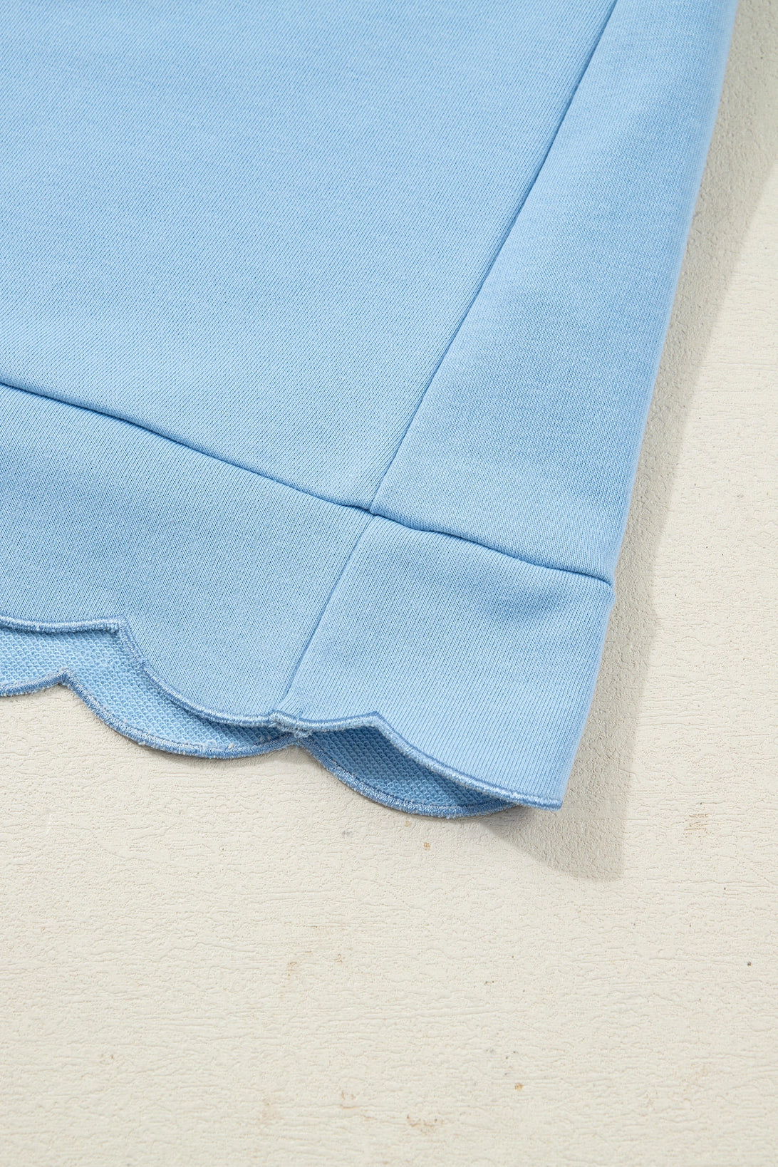 Scalloped Blue Dress