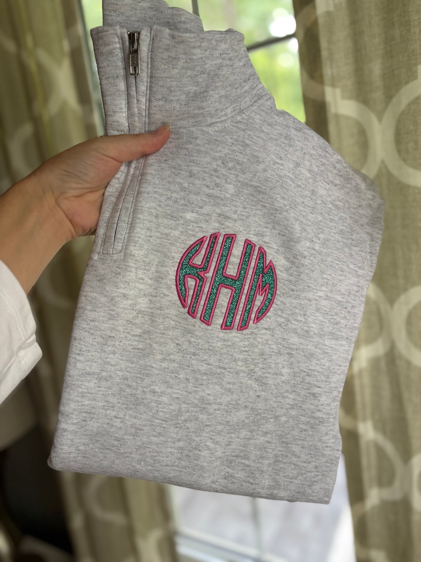 Glitter Monogram Pocket Shirt