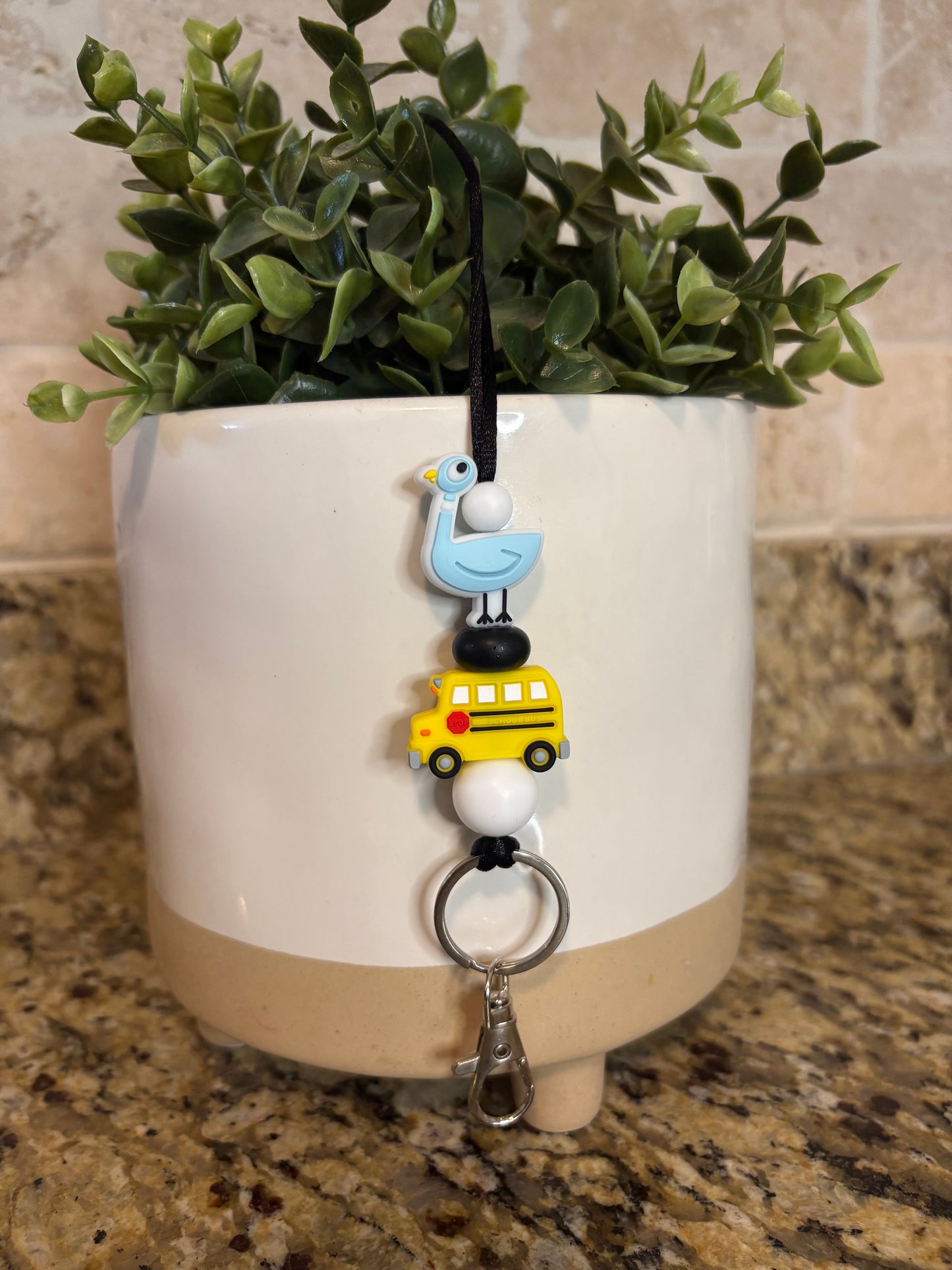 Pigeon Bus Lanyard