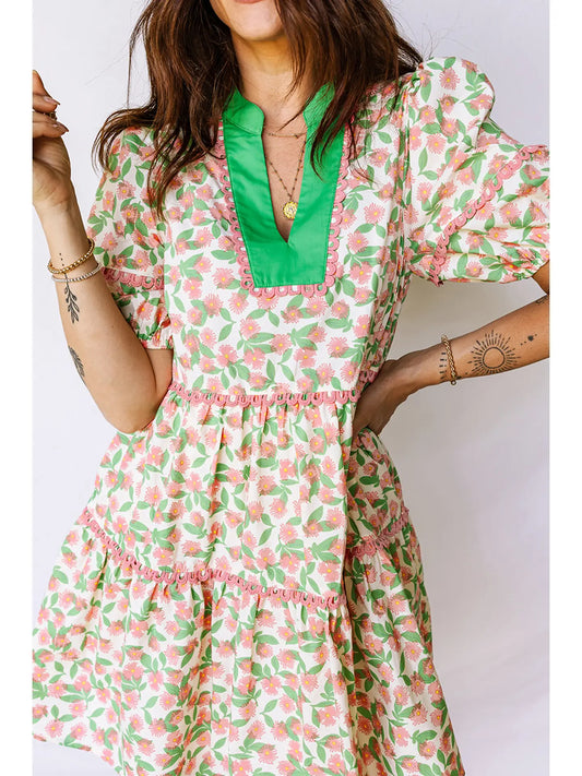 Floral Tiered Dress