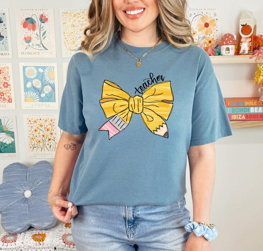 Teacher Bow Tee