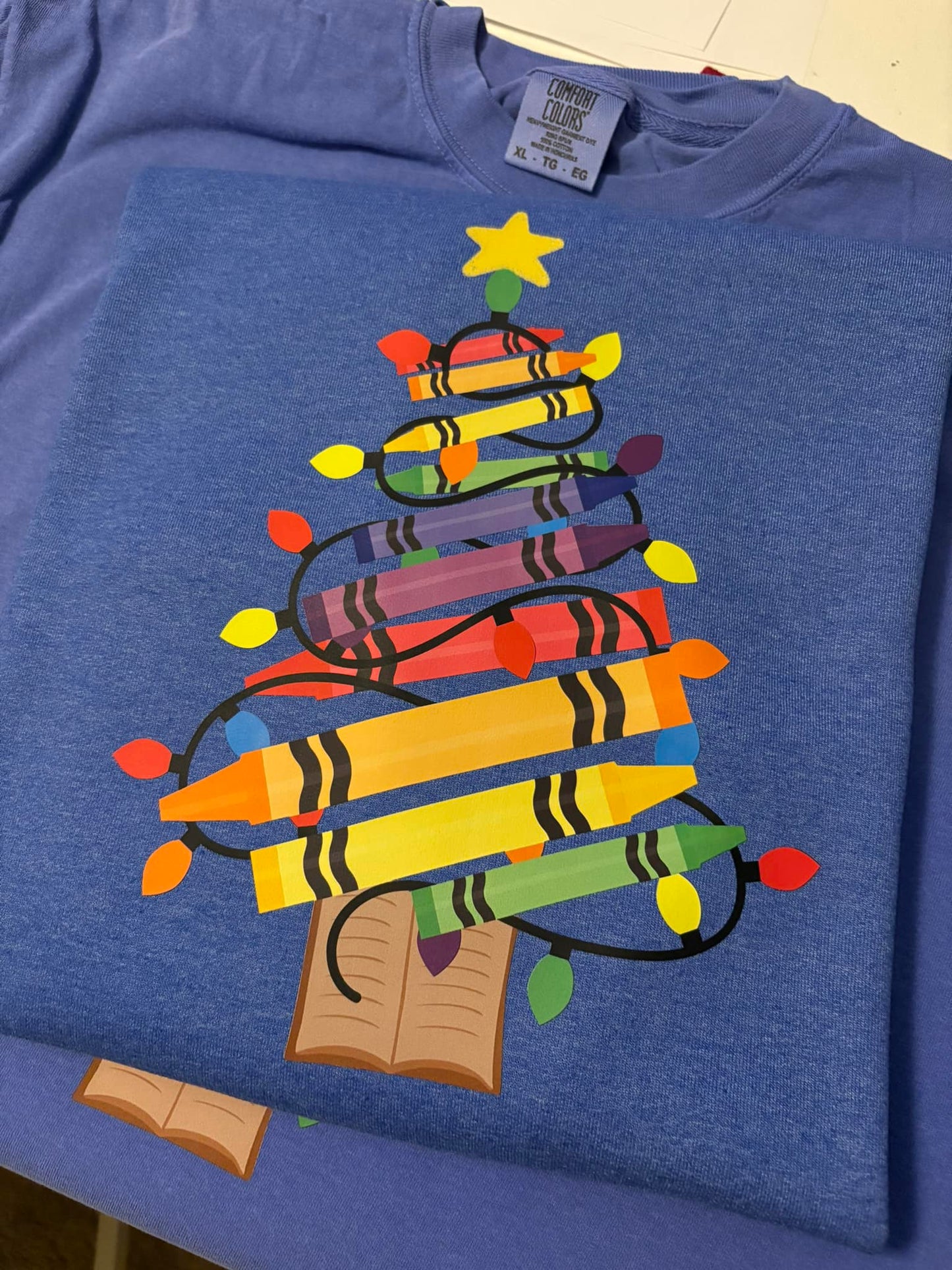Crayon Christmas Tree Tee