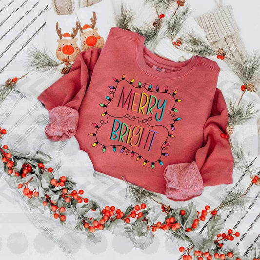 Merry and Bright String of Lights Tee
