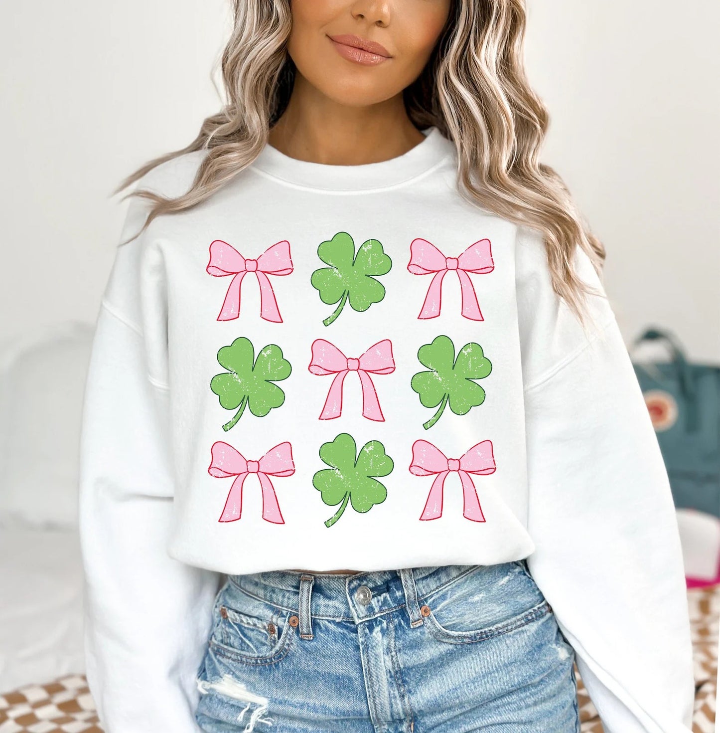 Pink Bows and Shamrocks Tee