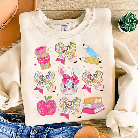 Teacher Easter Collage Tee