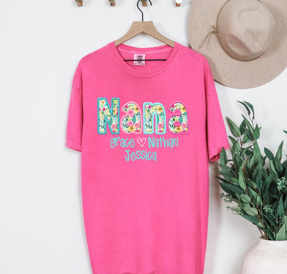 Personalized Spring Floral Tee