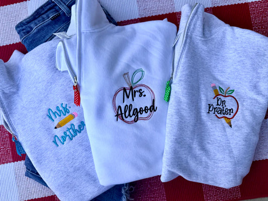 Left Chest Teacher Shirts