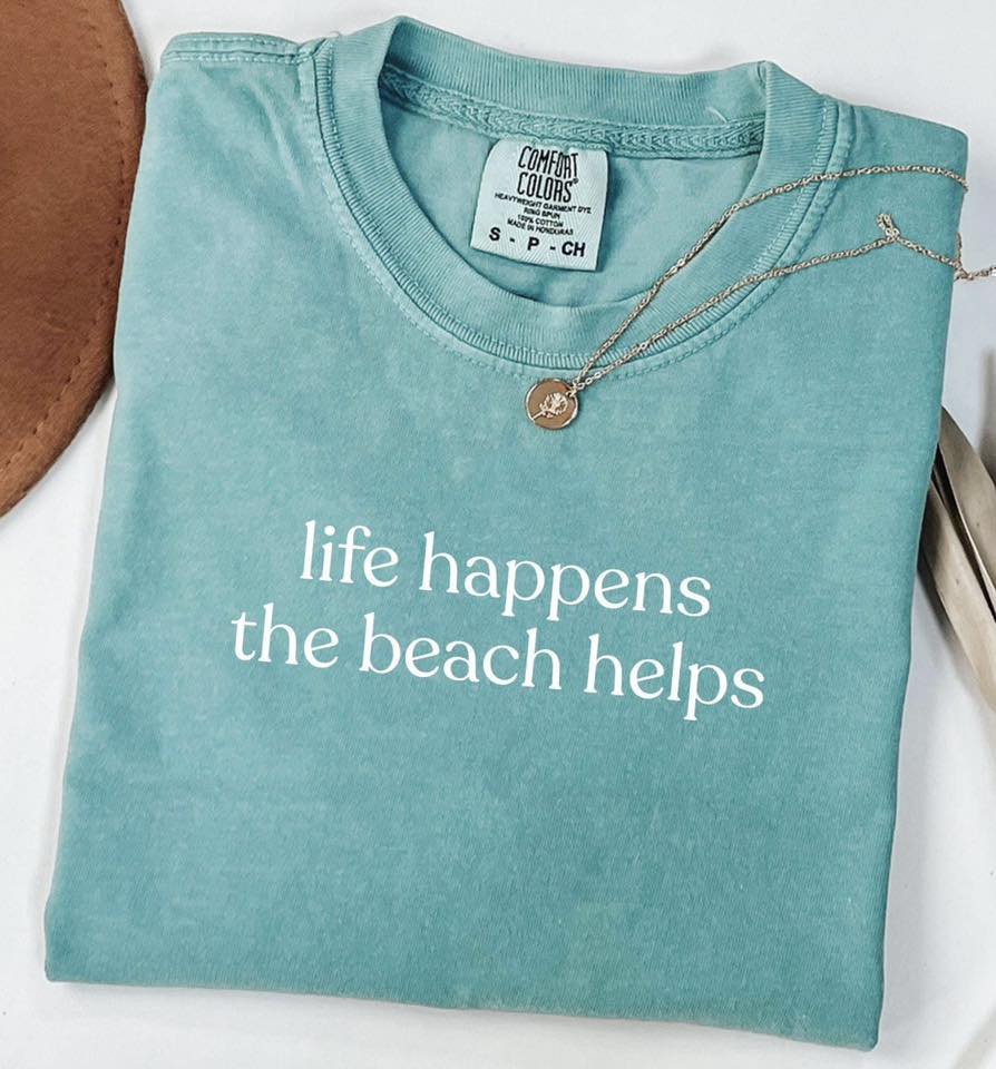 The Beach Helps Tee