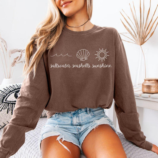 Saltwater, Seashells, Sunshine Tee