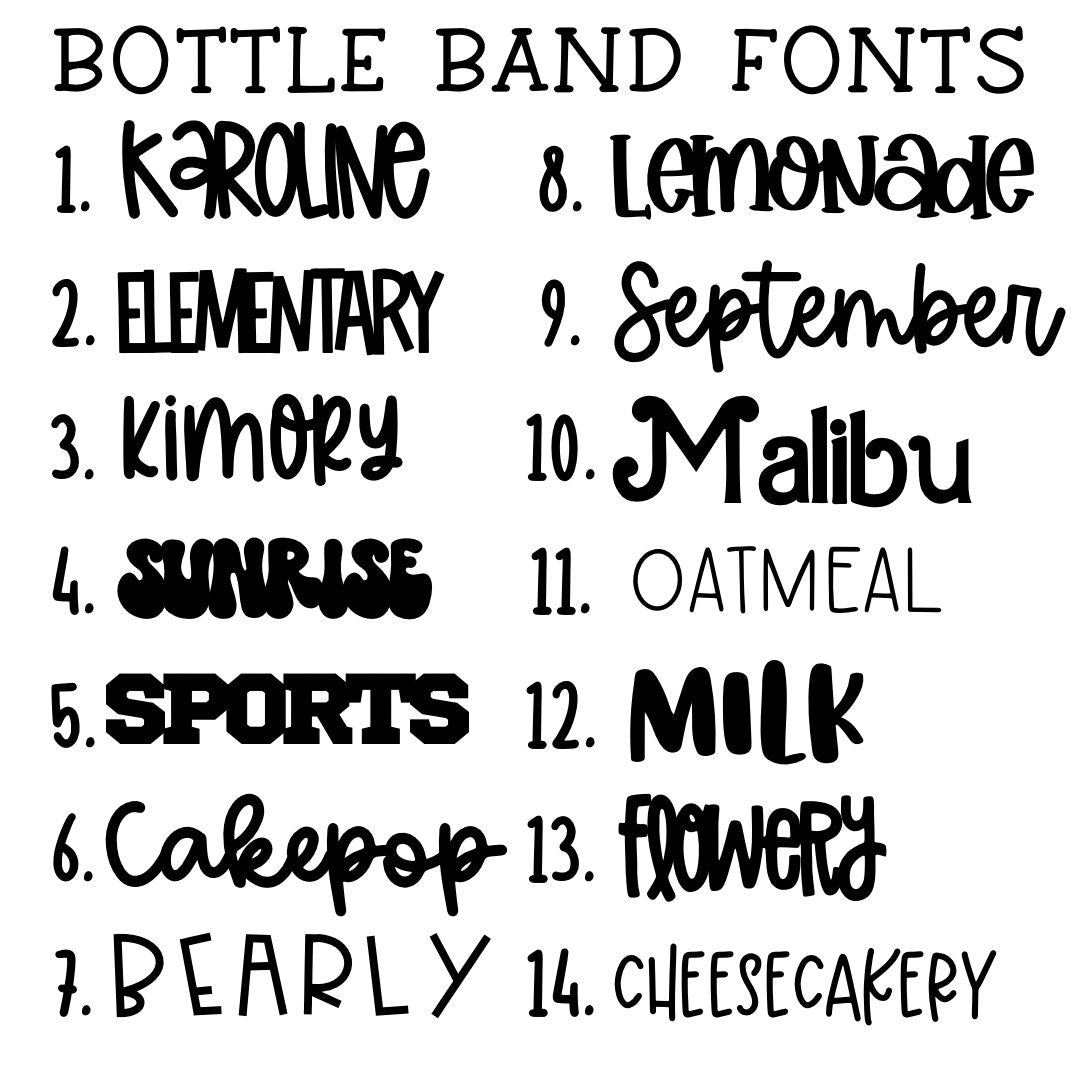 Personalized Bottle Tags