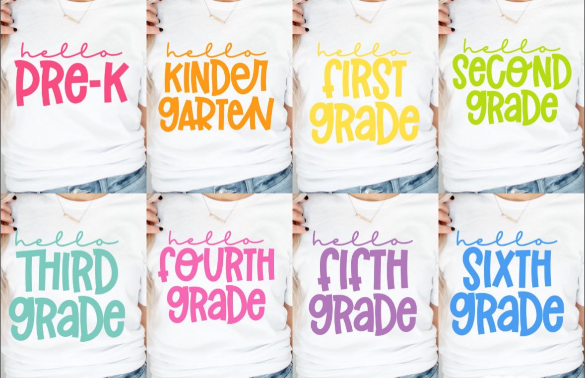 Youth Bright Grade Level Tee