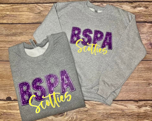 Faux Sequin School Tee