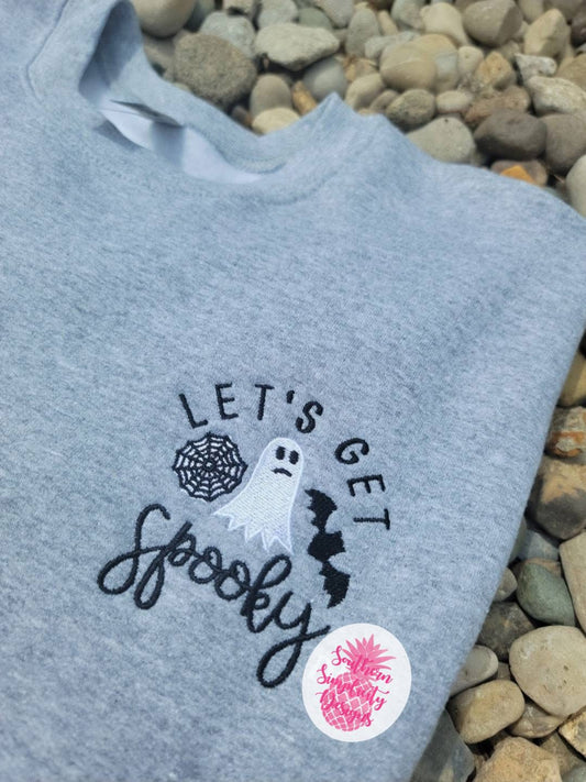 Let's Get Spooky Embroidered Shirt