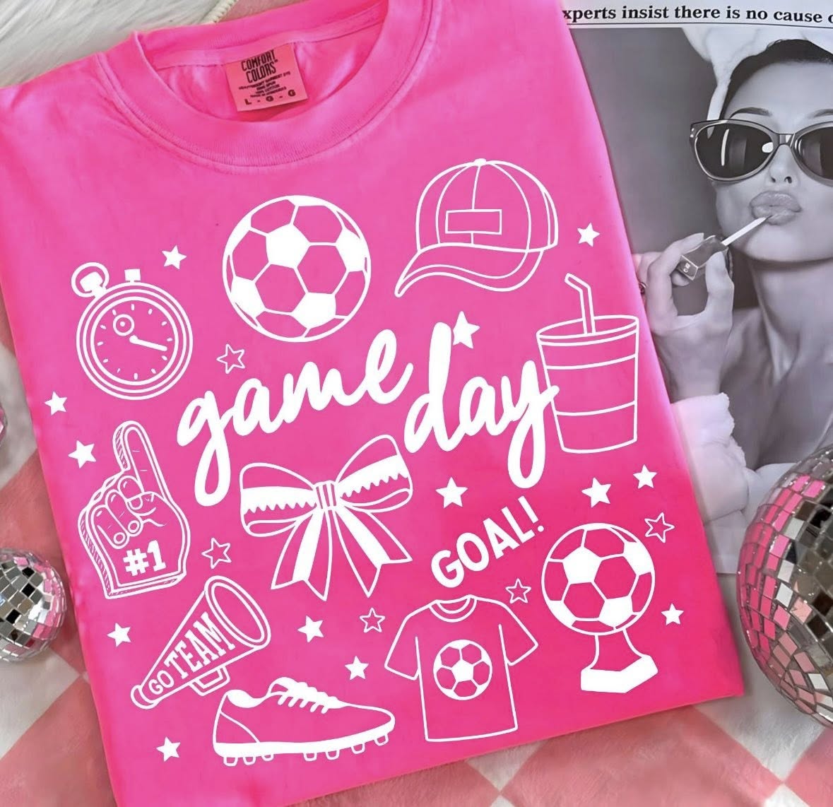 Soccer Gameday Doodle Tee