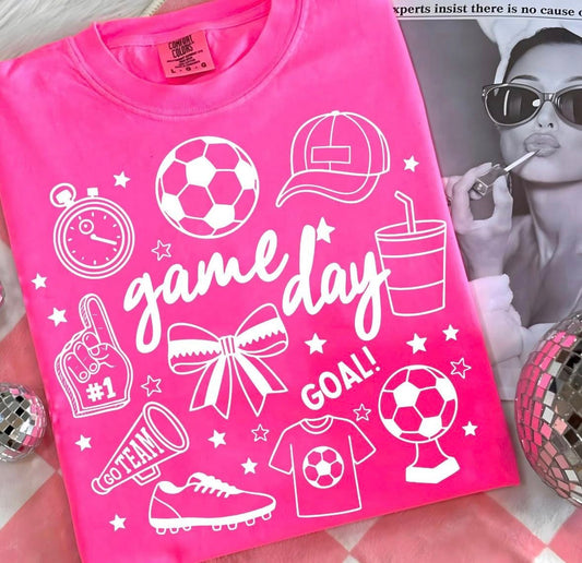 Soccer Gameday Doodle Tee