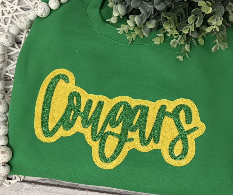 Sequin/Glitter Mascot Crewneck
