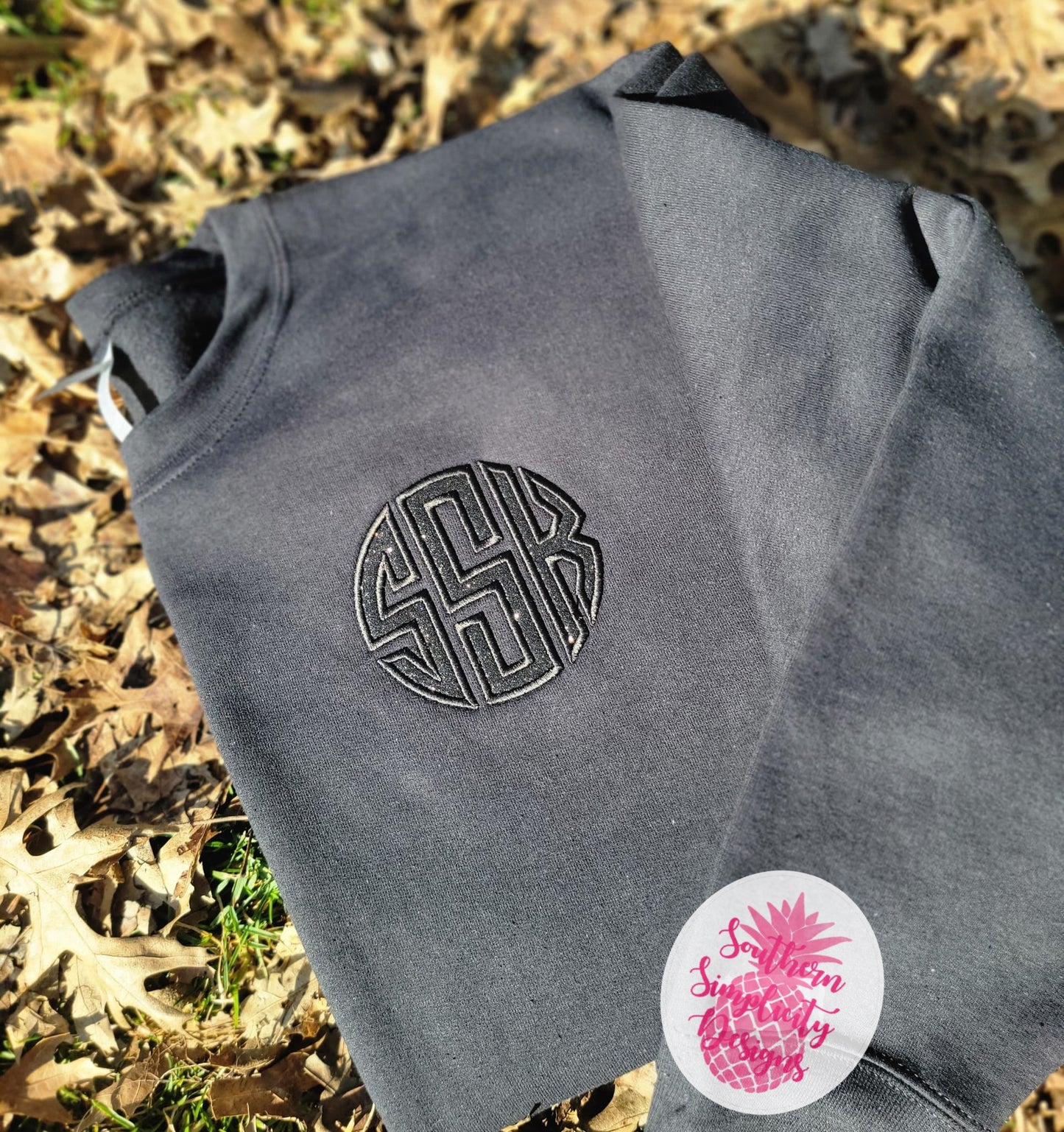 Glitter Monogram Pocket Shirt
