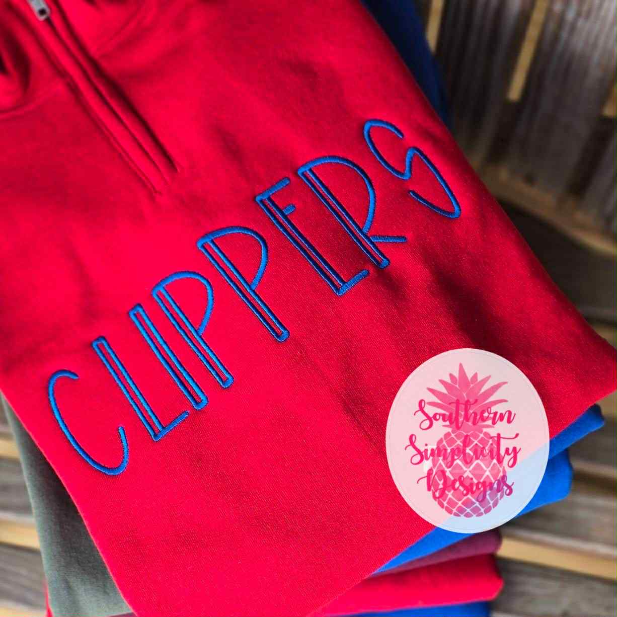 Clippers Embroidered Quarter zip