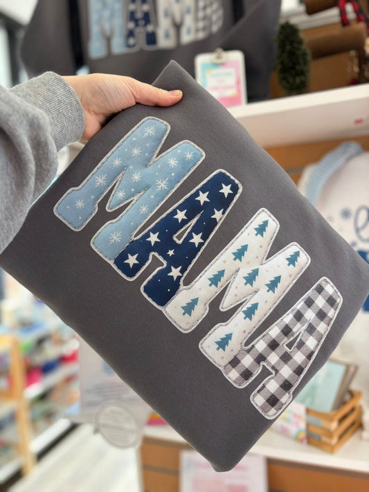 Winter Pattern MAMA Tee