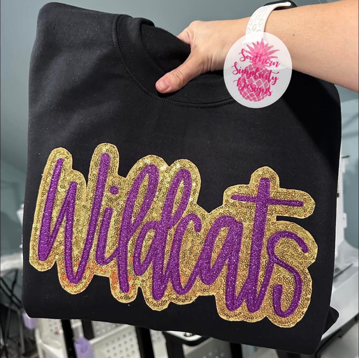 Sequin/Glitter Mascot Crewneck
