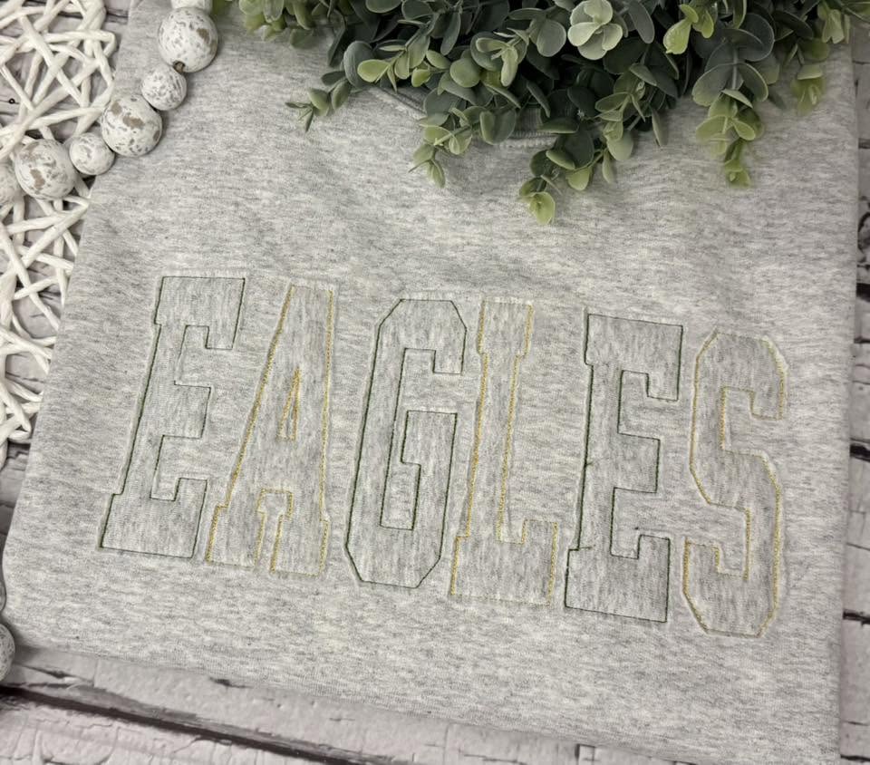 Raggy Embroidered Mascot Crewneck