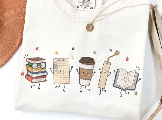 Librarian Doodle Tee
