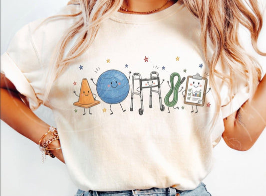Physical Therapist Doodle Tee