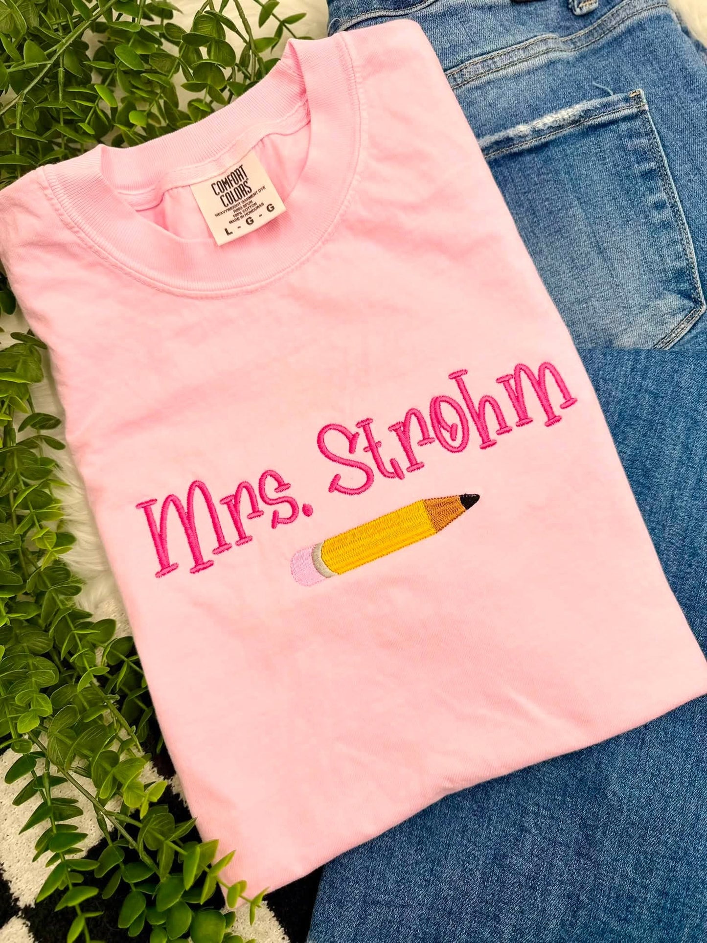 Personalized Pencil Embroidered Shirt