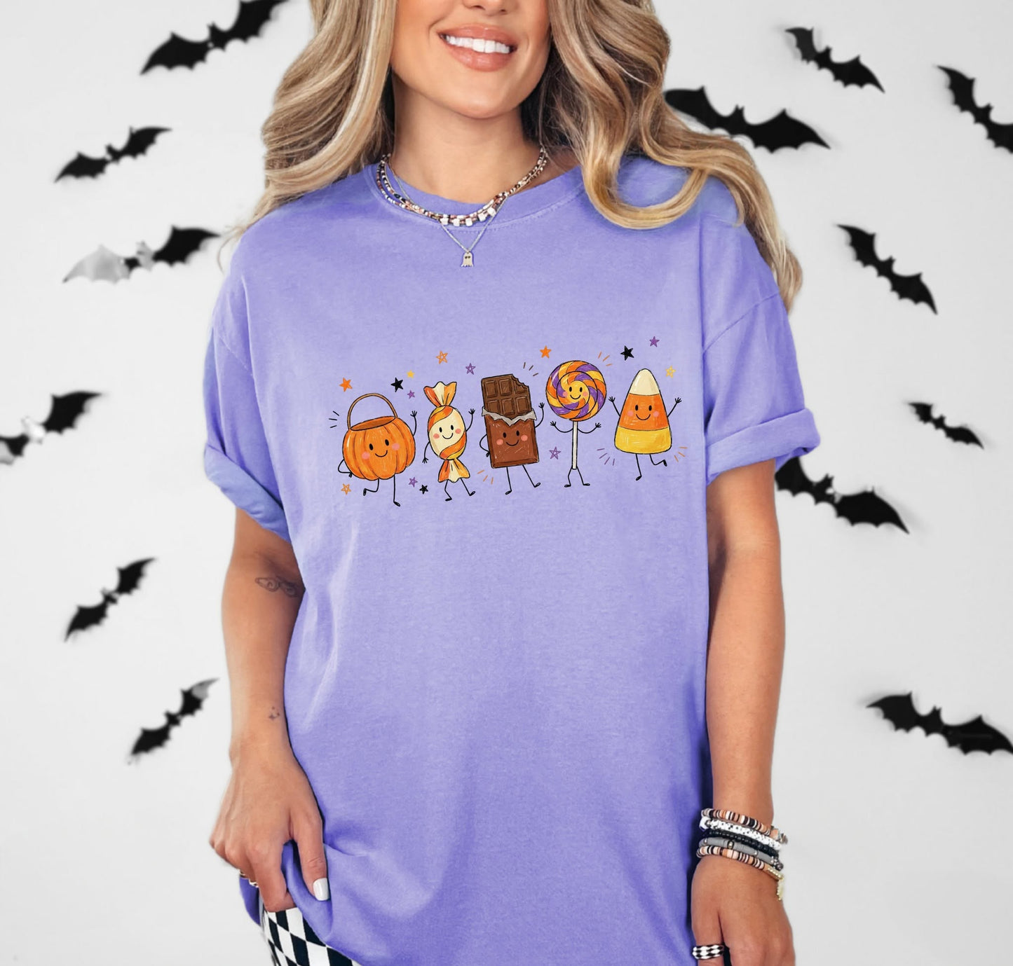 Halloween Candy Doodle Tee