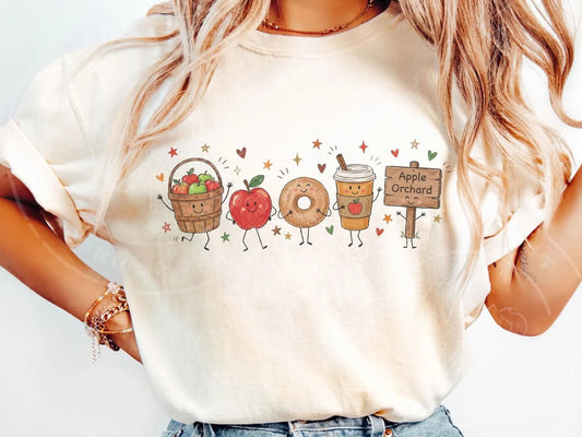Apple Picking Doodle Tee