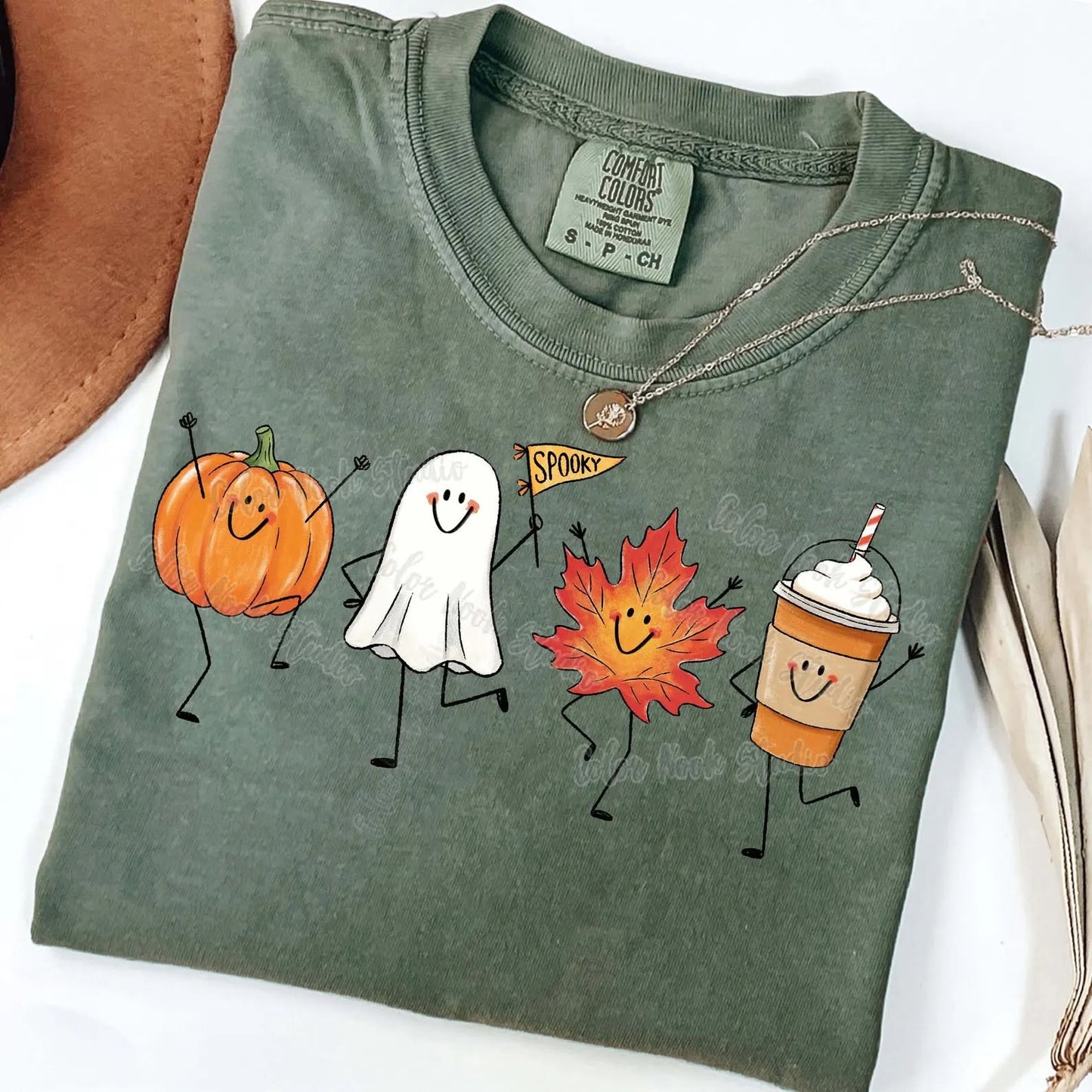 Ghost and Friends Doodle Tee