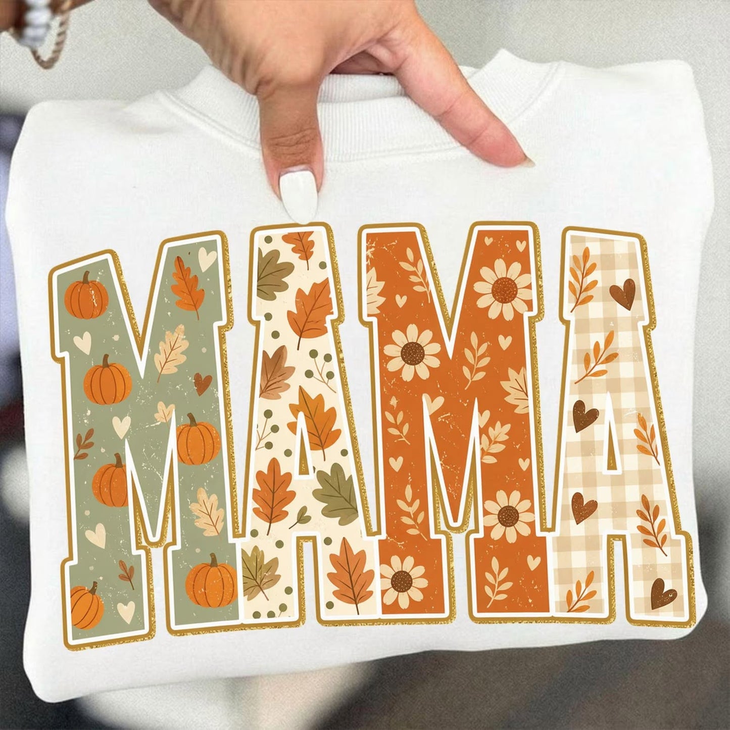 Fall Patterned MAMA Tee