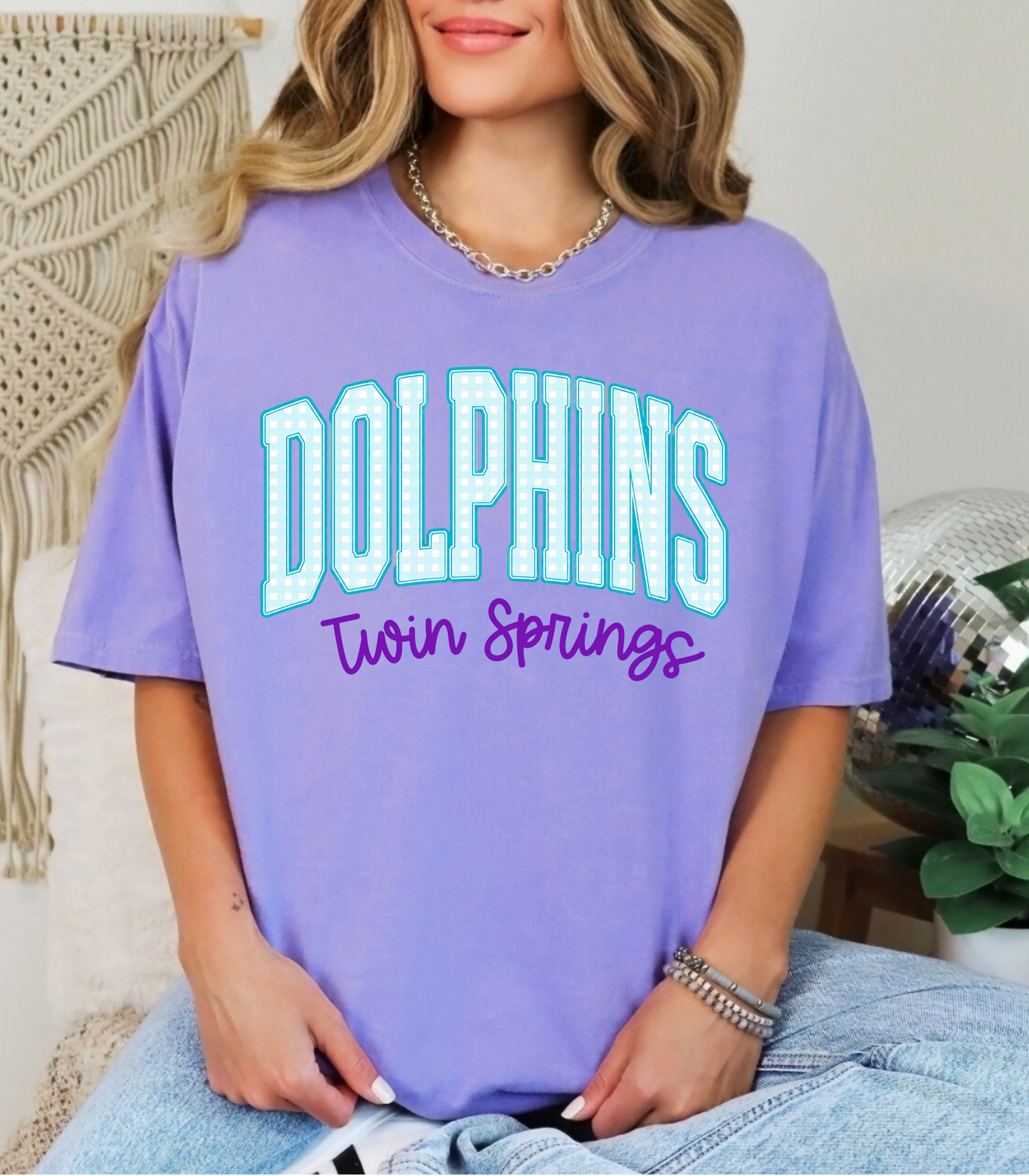 Pastel Gingham Mascot Tee