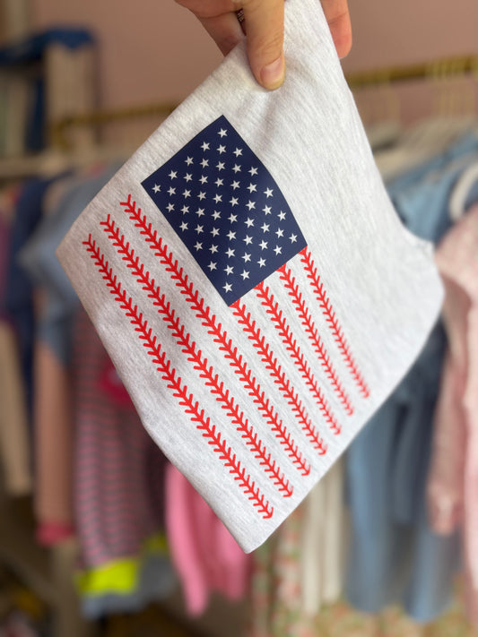 Baseball Stitch Flag Youth Tee