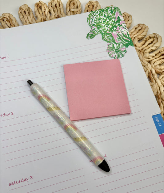 Pastel School Supplies Glitter Pen