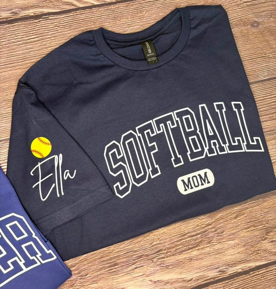 Sports Mom with Sleeves Tee