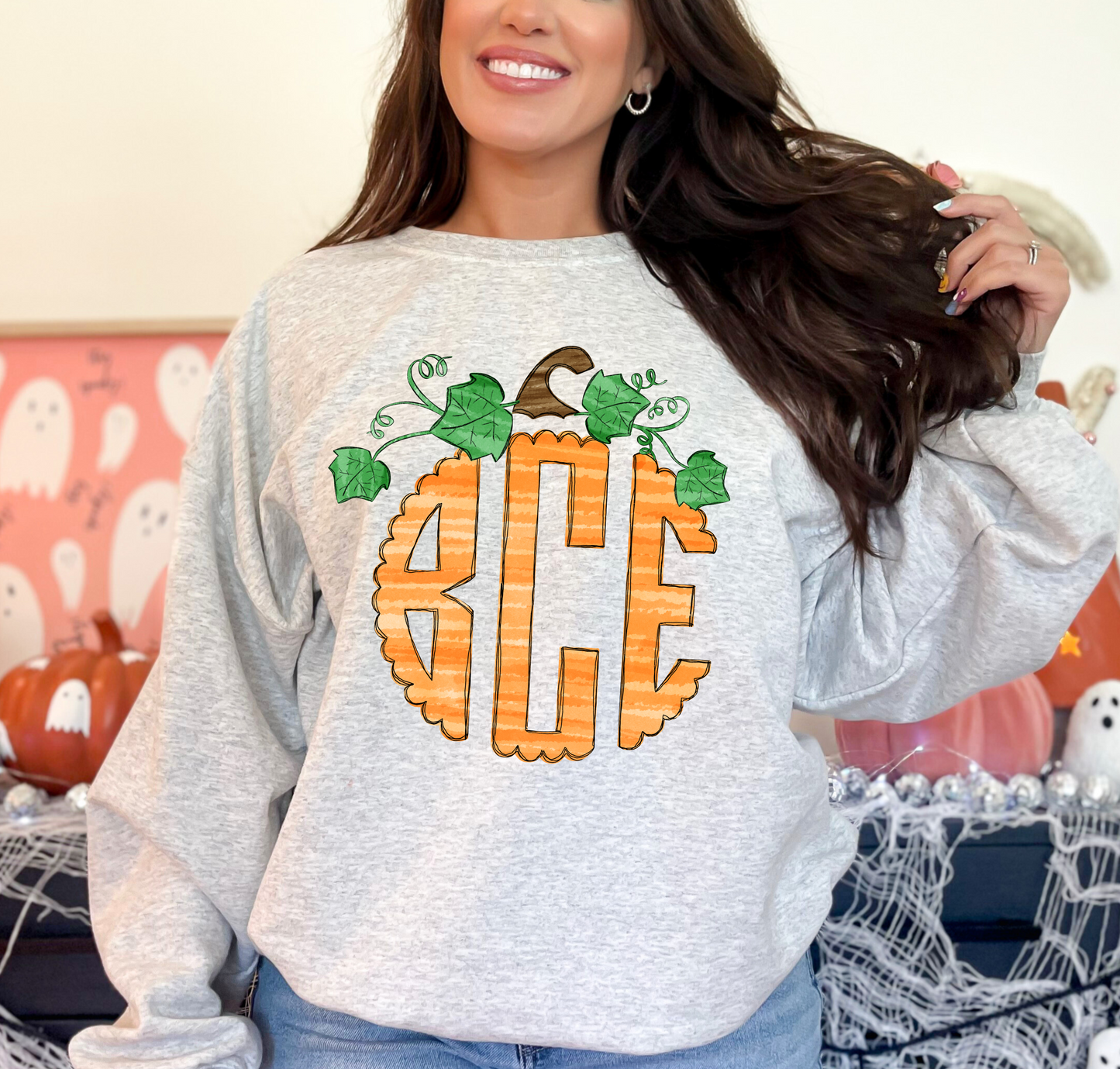 Monogram Pumpkin Tee